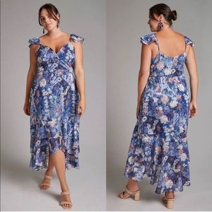 NWT Hutch Anthropologie Coley Floral Midi Dress Size 16W